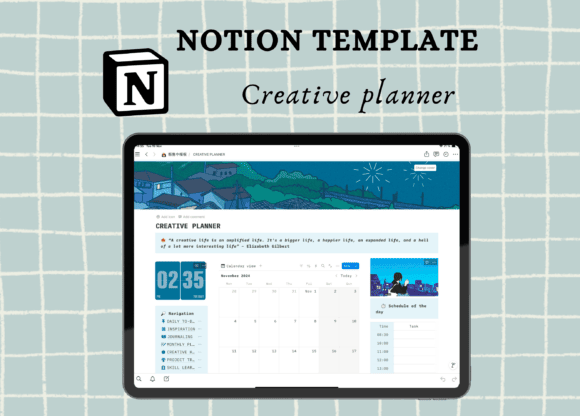 notion planner templates - Notion Planner For Creatives