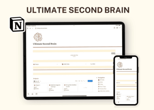 notion planner templates - Notion Ultimate Second Brain Business