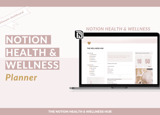 notion planner templates - Notion Wellness Planner