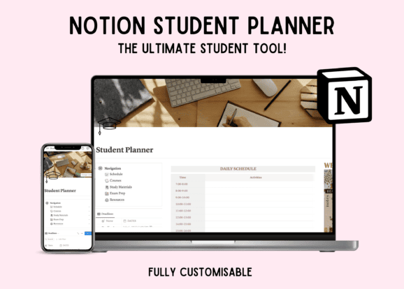 notion planner templates - Student Planner Dashboard