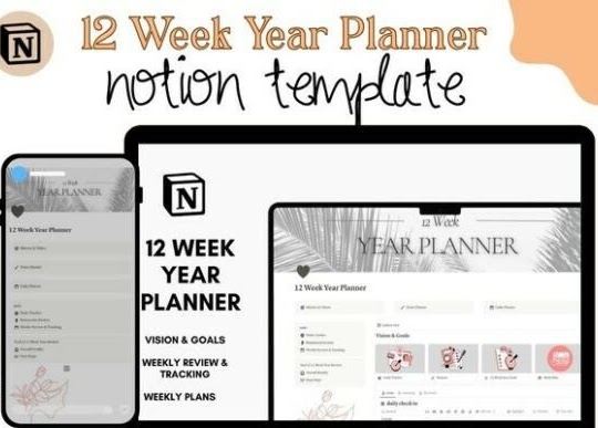 notion planner templates - Week Year Planner