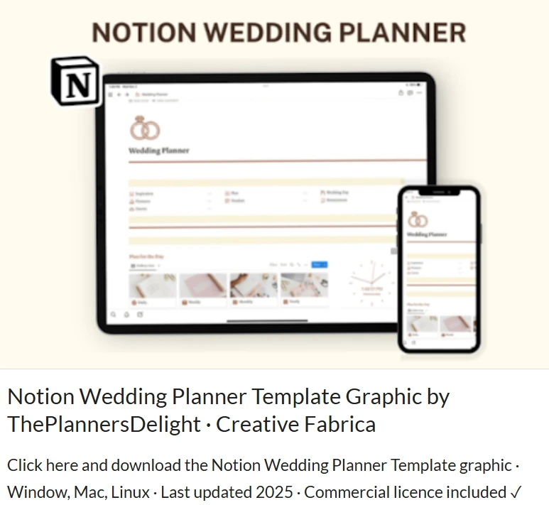 wedding planner canva template - Pinks wedding planner canva template