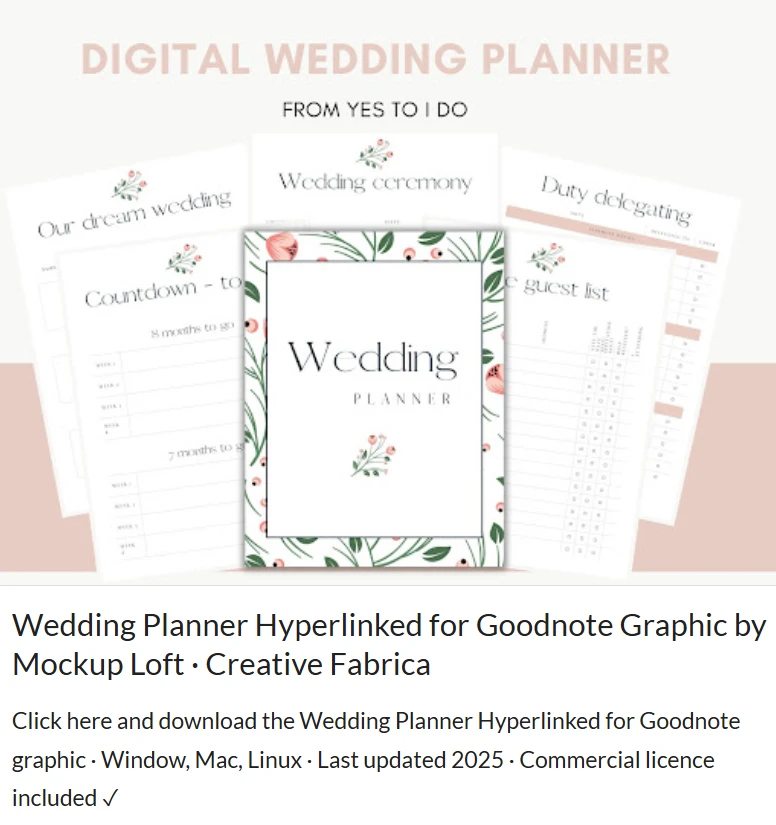 wedding planner canva template - Versatile wedding planner Canva template 5