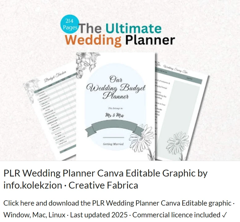 wedding planner canva template - Wedding planner workbook checklist
